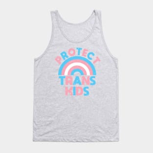 Trans Rights - Protect Trans Kids - Rainbow - Vintage Look Tank Top